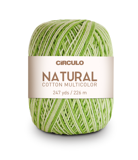 Círculo Natural Cotton Multicolor 4/6 – Hilo de algodón (226 m / 200 g)