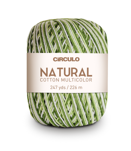 Círculo Natural Cotton Multicolor 4/6 – Hilo de algodón (226 m / 200 g)