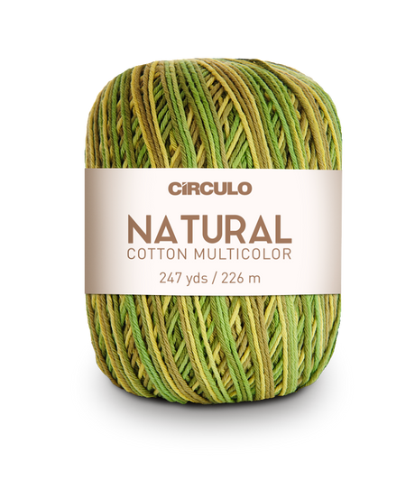 Círculo Natural Cotton Multicolor 4/6 – Hilo de algodón (226 m / 200 g)