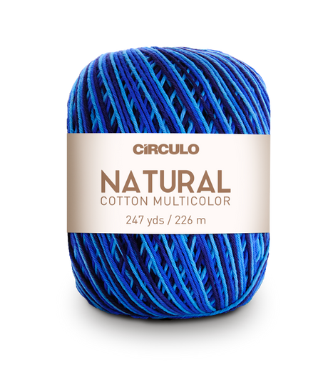 Círculo Natural Cotton Multicolor 4/6 – Hilo de algodón (226 m / 200 g)
