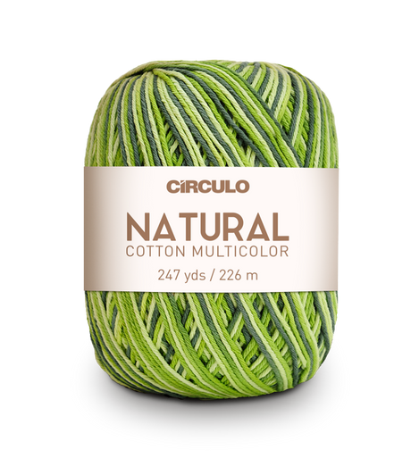 Círculo Natural Cotton Multicolor 4/6 – Hilo de algodón (226 m / 200 g)