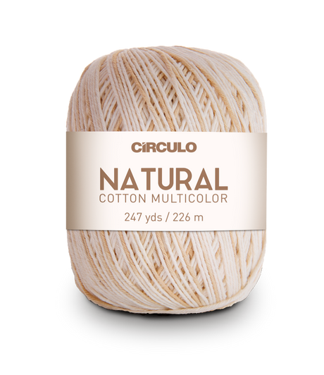 Círculo Natural Cotton Multicolor 4/6 – Hilo de algodón (226 m / 200 g)