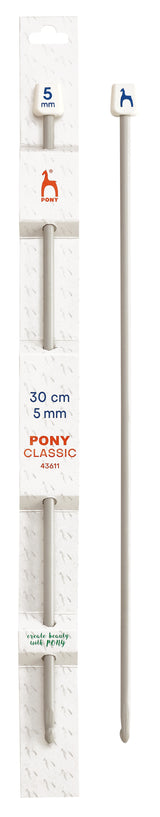 Pony Classic Aluminium Tunisian Crochet Hooks – 30 cm, 5.00 mm