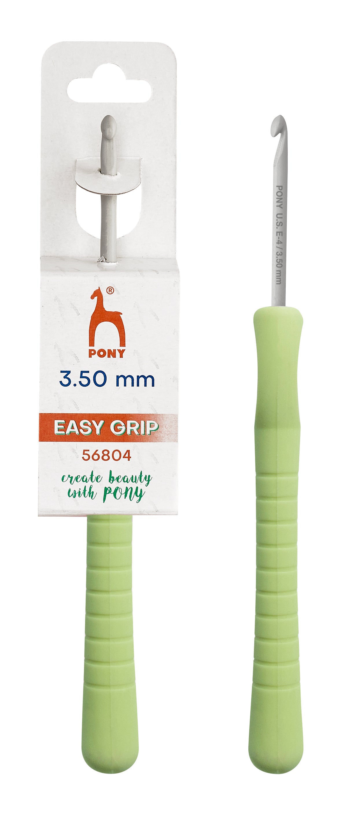Pony Easy Grip Aluminium Crochet Hooks – 2 to 10 mm, 3.50 mm