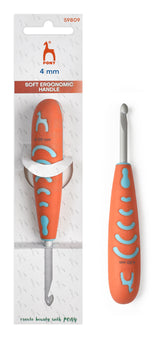 Pony Ergonomic Aluminium Crochet Hooks – 13 cm, 4.00 mm