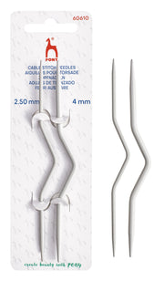 Pony Bent Aluminium Cable Needles – Small, Small