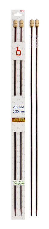 Pony Laurel Single Pointed Knitting Needles – 35 cm, 3.25 mm