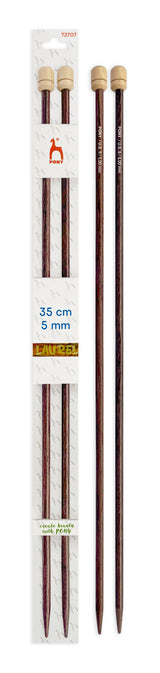 Pony Laurel Single Pointed Knitting Needles – 35 cm, 5.00 mm