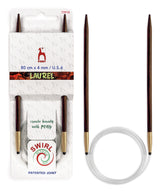 Pony Laurel 360° Glydon Swirl Fixed Circular Knitting Needles – 80 cm, 4.00 mm