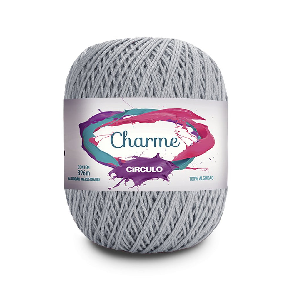 Circulo CHARME Cotton Yarn in a colorful display.