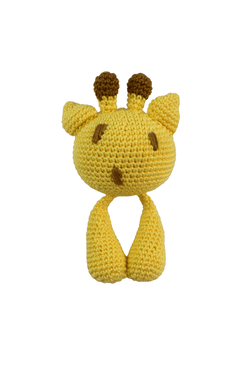 Circulo Amigurumi Crochet Kit - Lovey Blanket - All Included, Easy Instructions - Crochet Set for Intermediate - Animal Crochet Kit, Premium Amigurumi Yarn for Crocheting - Giraffe - Leo Hobby