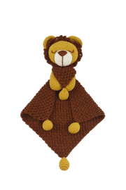 Circulo Amigurumi Crochet Kit - Lovey Blanket - All Included, Easy Instructions - Crochet Set for Intermediate - Animal Crochet Kit, Premium Amigurumi Yarn for Crocheting - Lion - Leo Hobby
