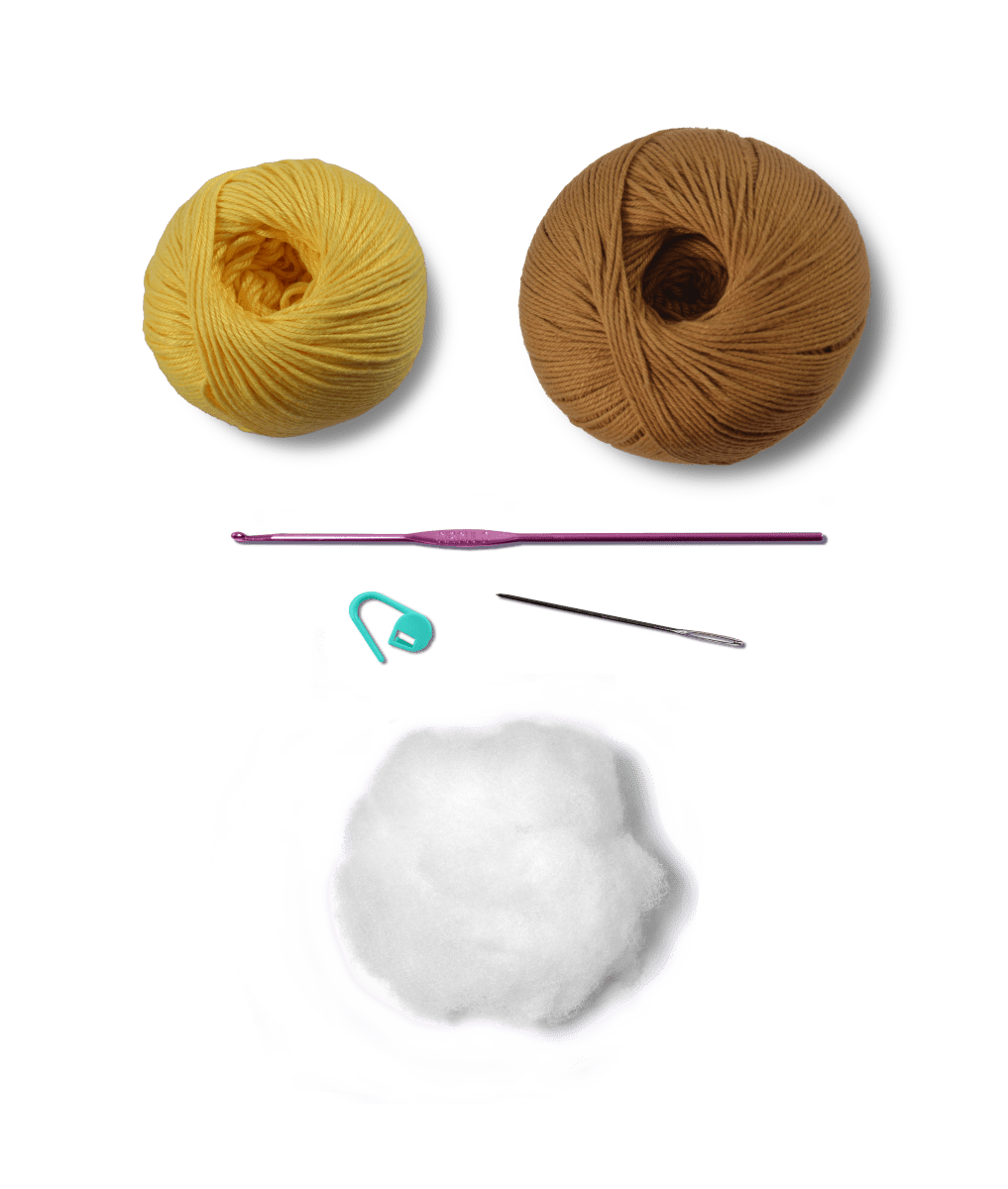 Circulo Amigurumi Crochet Kit - Lovey Blanket - All Included, Easy Instructions - Crochet Set for Intermediate - Animal Crochet Kit, Premium Amigurumi Yarn for Crocheting - Lion - Leo Hobby