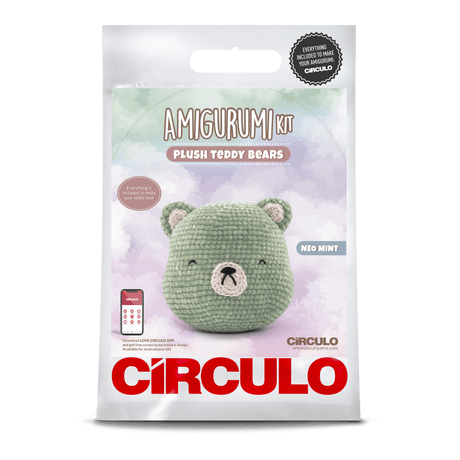 Circulo Amigurumi Kit Plush Teddy Collection - Neo Mint - Leo Hobby
