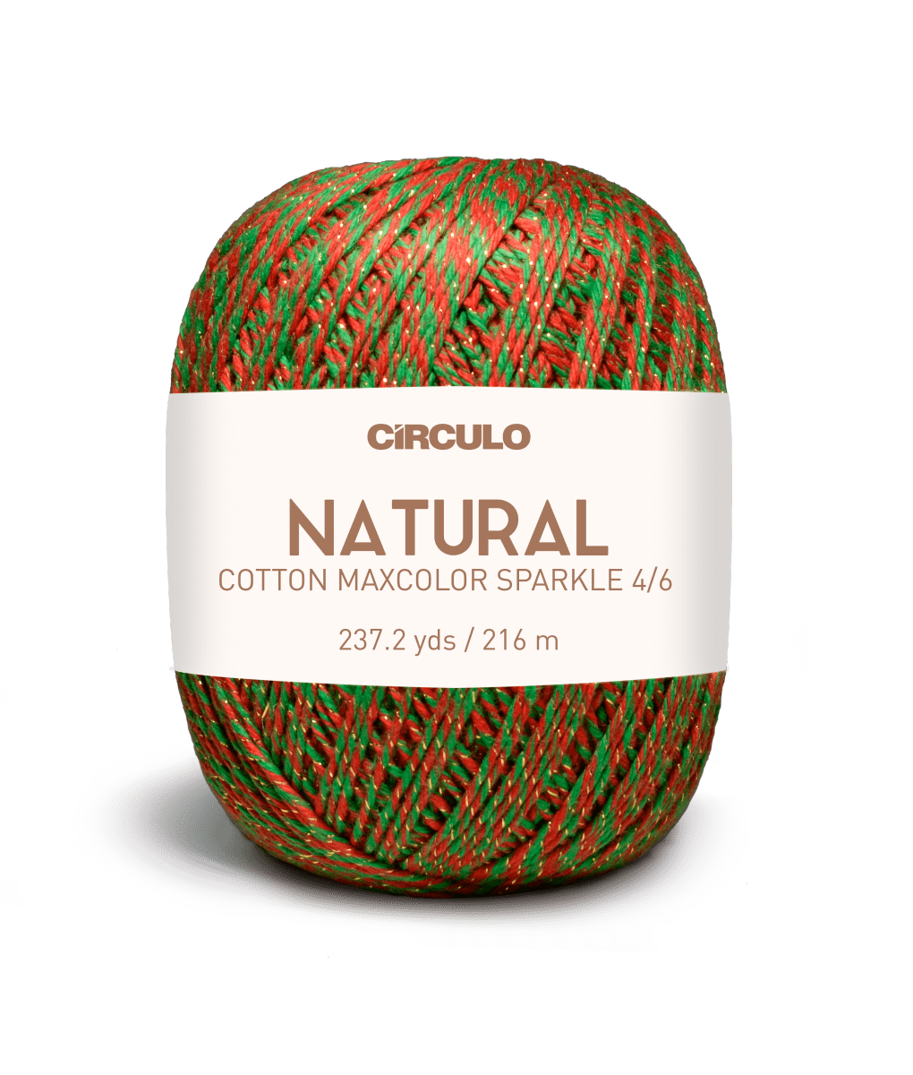 Círculo Barroco Maxcolor Sparkle – Cotton Yarn with Metallic Shine (200g) - Leo Hobby