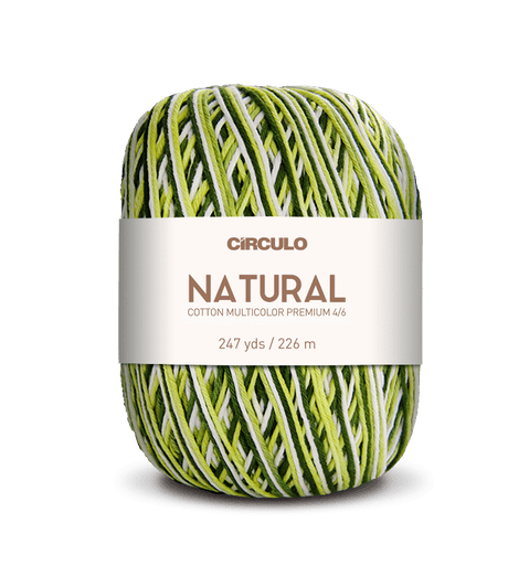 Circulo Barroco Multicolor Premium 4/6, 100% Cotton Yarn for Crochet and Knitting, 226m/200g - Leo Hobby Marketplace