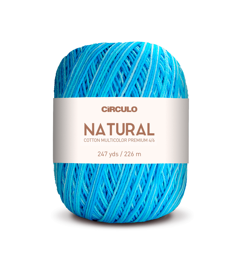 Circulo Barroco Multicolor Premium 4/6, 100% Cotton Yarn for Crochet and Knitting, 226m/200g - Leo Hobby Marketplace