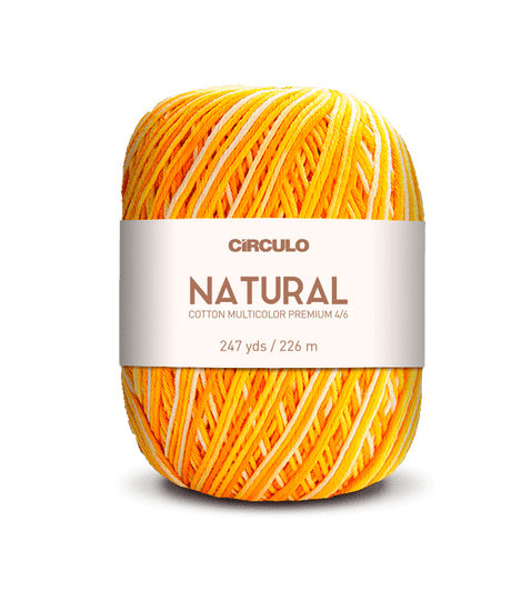 Circulo Barroco Multicolor Premium 4/6, 100% Cotton Yarn for Crochet and Knitting, 226m/200g - Leo Hobby Marketplace