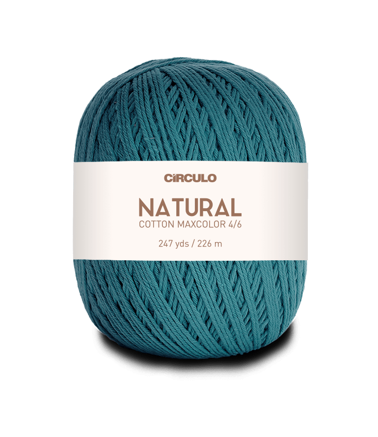 Circulo Natural Cotton Maxcolor (Barroco) 4/6 100% Cotton Yarn for Crochet and Knitting, 226m/200g - Leo Hobby Marketplace