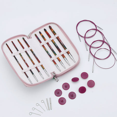 KnitPro Symfonie 2 Afghan Tunisian crochet hook set