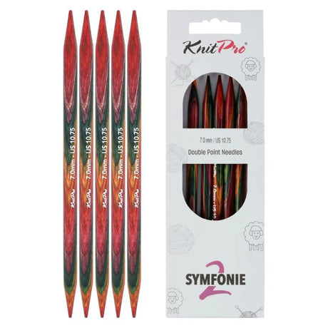 KnitPro Symfonie 2 double pointed knitting needles, 7.00 mm