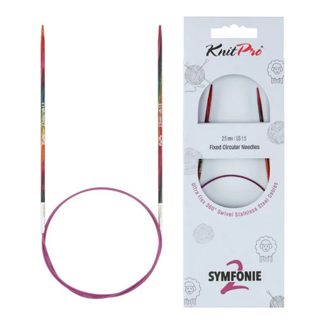 KnitPro Symfonie 2 fixed circular knitting needles, 2.50 mm