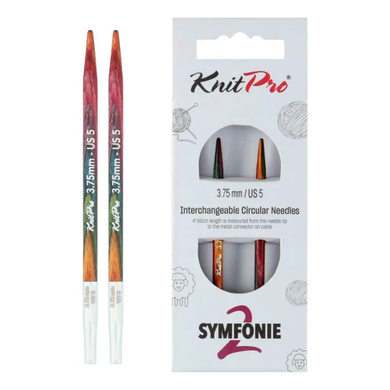 KnitPro Symfonie 2 interchangeable circular knitting needle tips, 3.75 mm