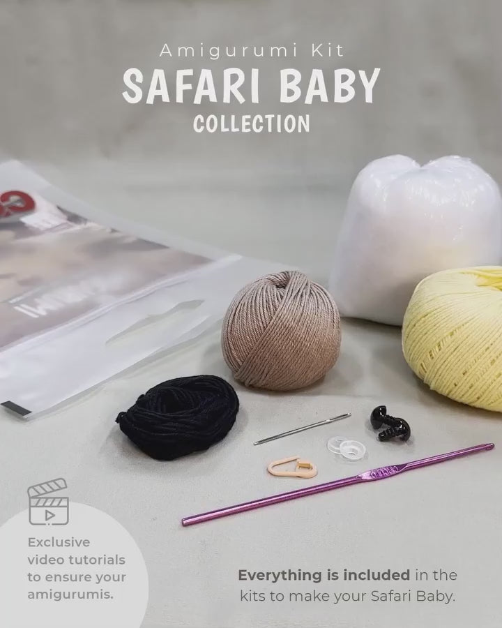 Circulo’s Safari Baby Kit presents Little Bear for delightful amigurumi projects.