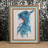 Beadwork kit 'Winter' by Charivna Mit, featuring a girl in a winter setting, designed for seasoned embroiderers.