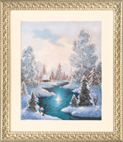 Beadwork kit Winter Charivna Mit
